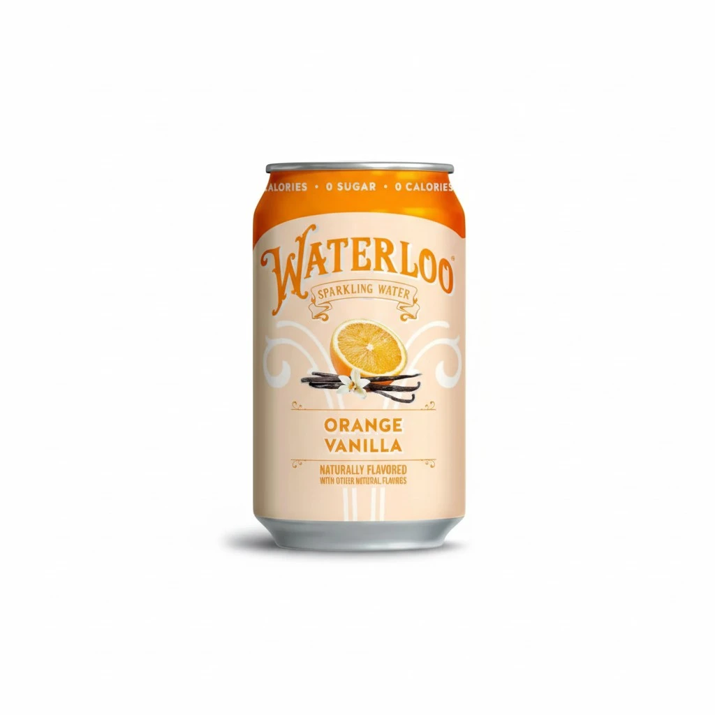 Waterloo Sparkling Water, Orange Vanilla Naturally Flavored, 12 Fl Oz Cans (Pack of 12) – Zero Calories and Zero Sugar or Sweeteners