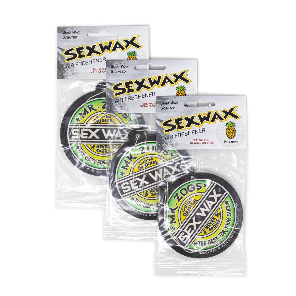 Sex Wax Air Freshener (3-Pack, Pineapple)