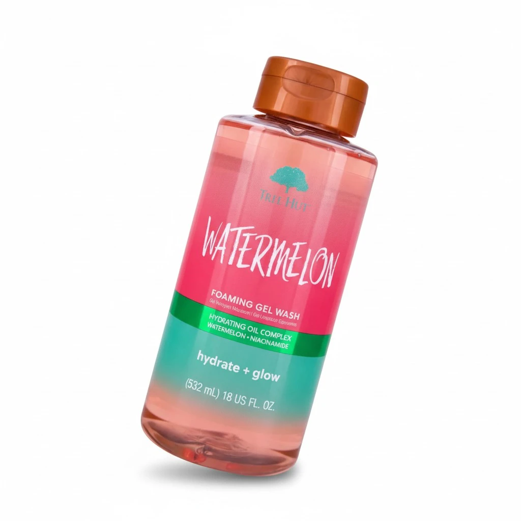 Tree Hut Watermelon Nourishing, Moisturizing & Hydrating Foaming Gel Wash, 18 oz.