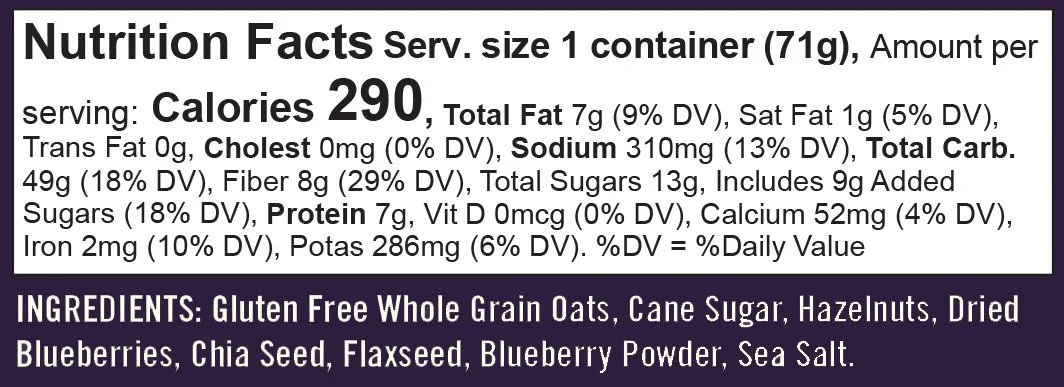 Bob's Red Mill Blueberry Hazelnut Oatmeal Cup, 1 cup (Pack of 1) - Non GMO, Gluten Free, Whole Grain, Kosher