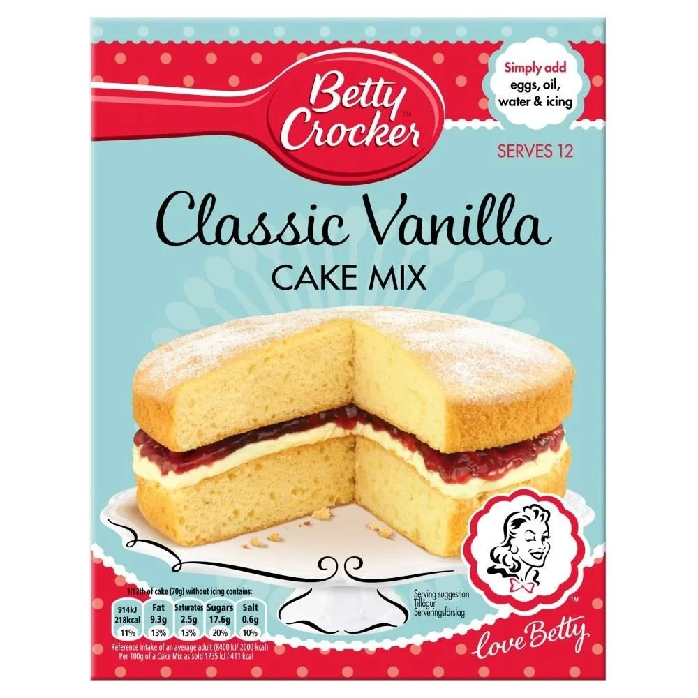 Betty Crocker Classic Vanilla Cake Mix (450g)