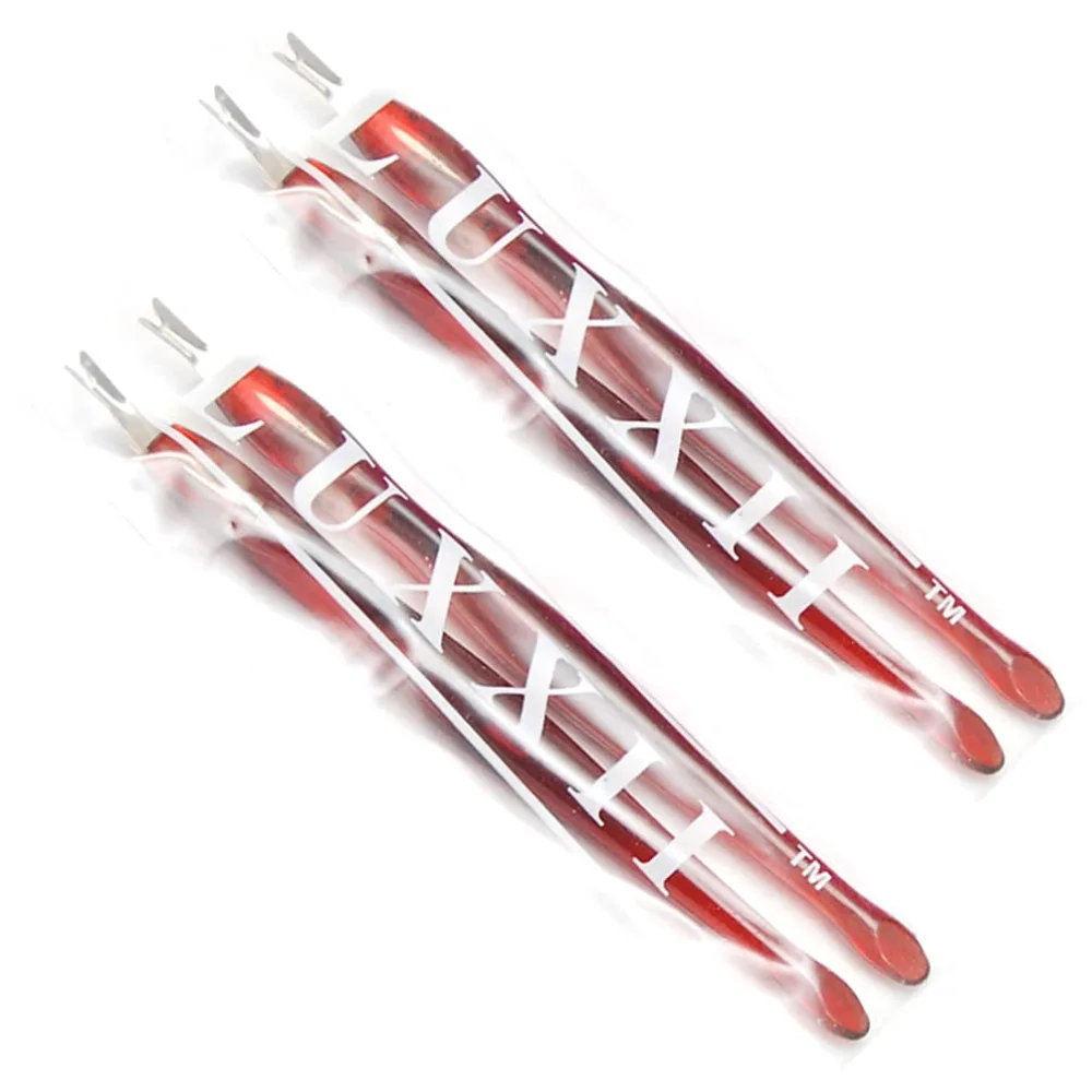 (4 Pcs) Practical Nail Art Tools Pedicure Cuticle Trimmer Remover Pusher Dead Skin Callus Removal Fork Brown (A)