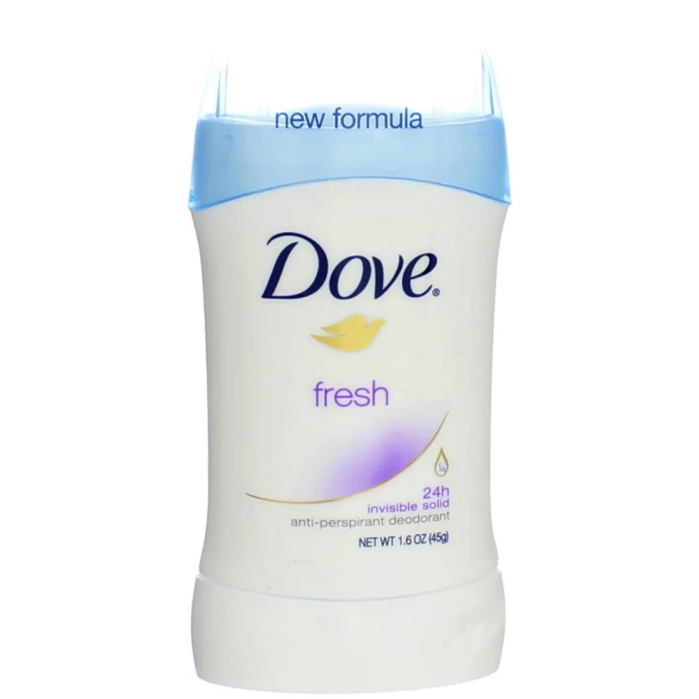 Dove Deodorant 1.6 Ounce Invisible Solid Fresh (47ml) (2 Pack)