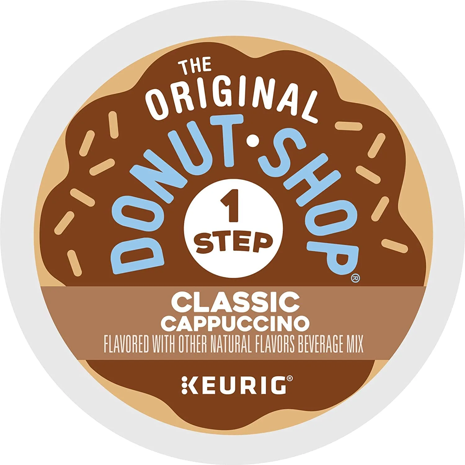 The Original Donut Shop One-Step Classic Cappuccino, Keurig Single-Serve K-Cup Pods, 10 Count