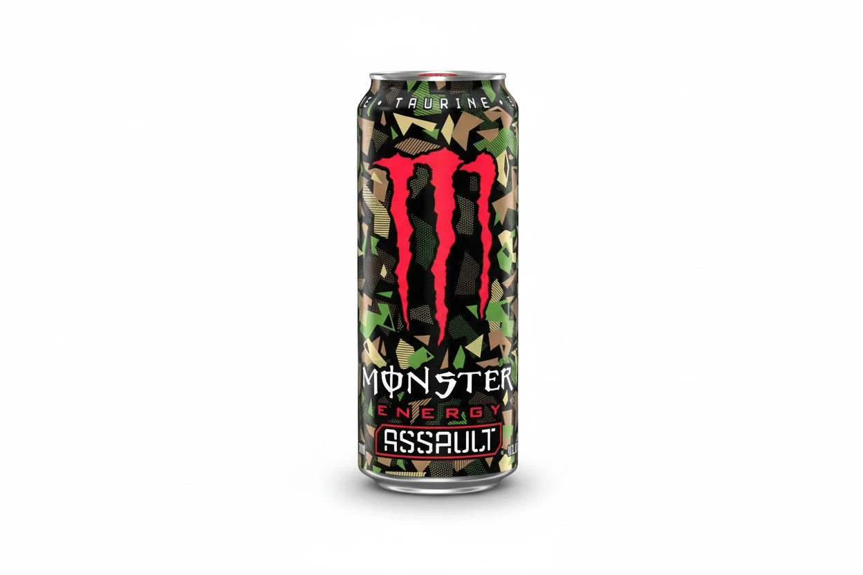 Monster Energy Assault, Energy Drink, 16 Fl Oz (Pack of 24)