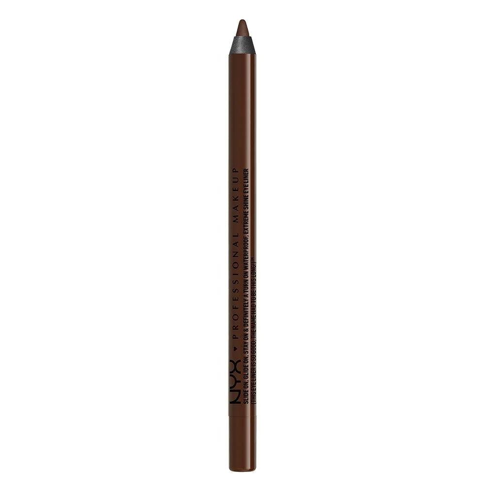 NYX PROFESSIONAL MAKEUP Slide On Pencil, Waterproof Eyeliner Pencil, Brown Perfection