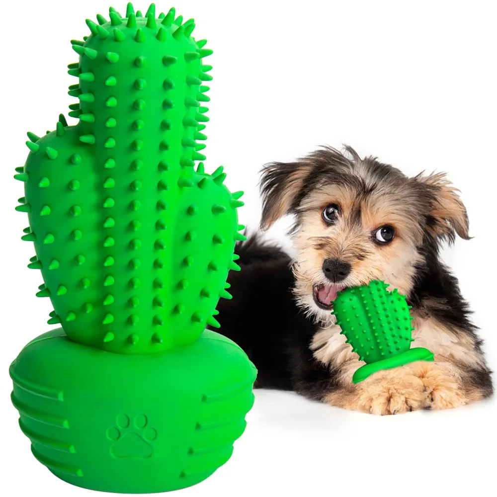 Christmas Dog Gifts, Dog Toys for Small Dogs Dog Toothbrush for Teething Cleaning, Rubber Dog Squeaky Toys for Puppy