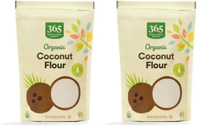365 by Whole Foods Market, Flour Coconut Organic, 16 Ounce (Pack of 2)