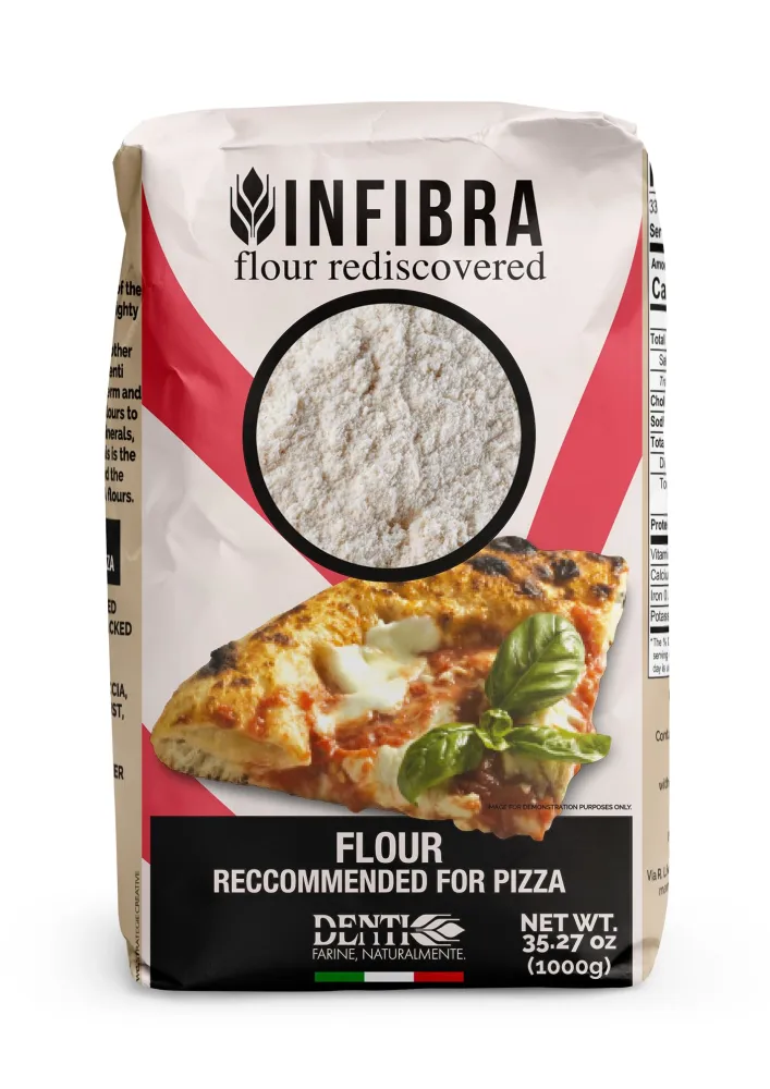 Infibra Pizza Flour (Non-GMO, All Natural, 100% Italian) 2.2 Lb.