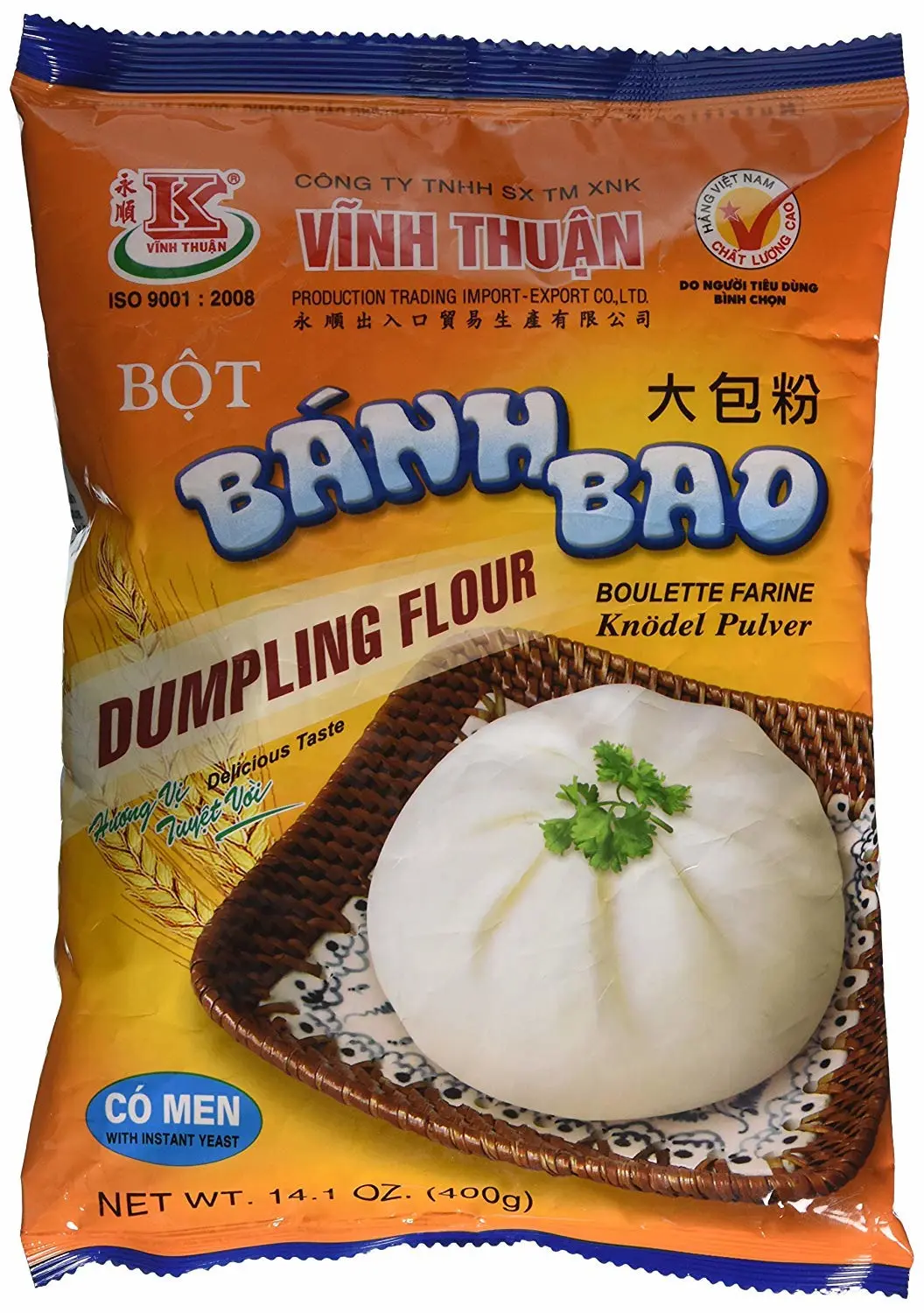 Vinh Thuan — Dumpling Flour — Banh Bao, 1 Bag (14.1 oz)