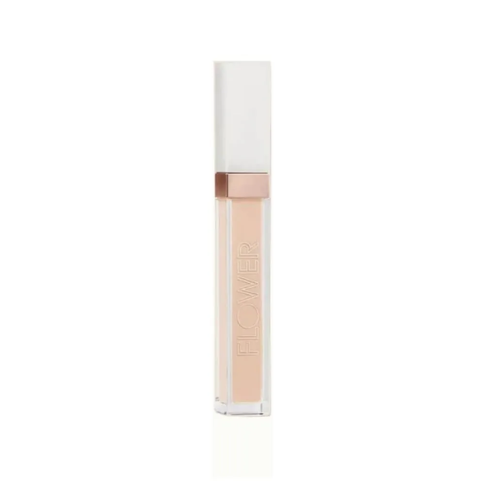 FLOWER BEAUTY By Drew Barrymore Light Illusion Full Coverage Concealer - Diffuse Dark Under Eye Circles + Blurs Blemishes - Weightless Formula + Crease Proof Makeup (Porcelain)