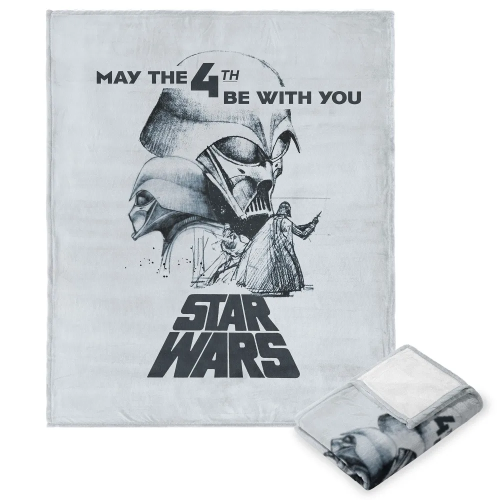 Northwest Star Wars Silk Touch Throw Blanket, 50" x 60", Vader's Force