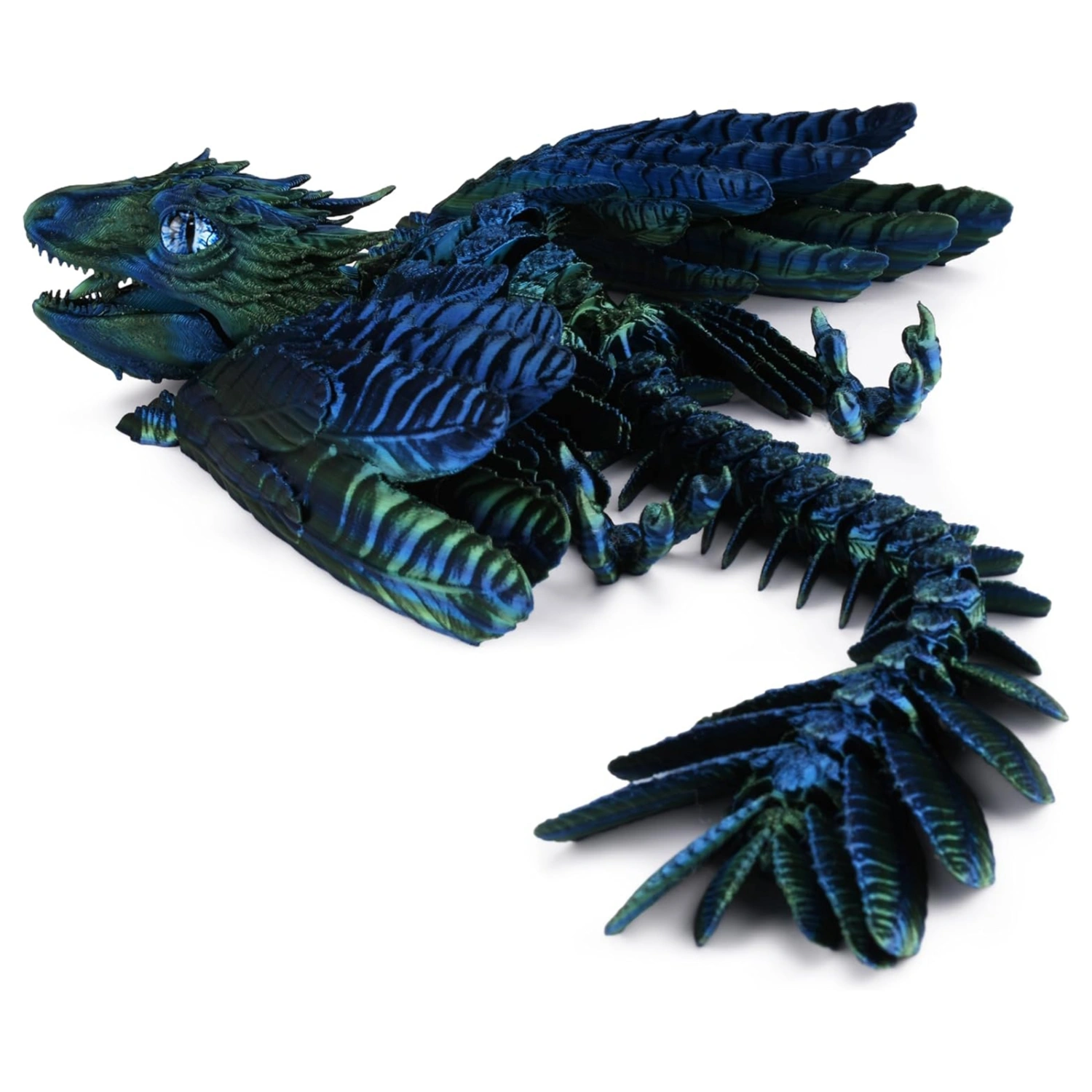 3D Printed Dragon with Wings, 3D Printed Animals Toy Home Decor