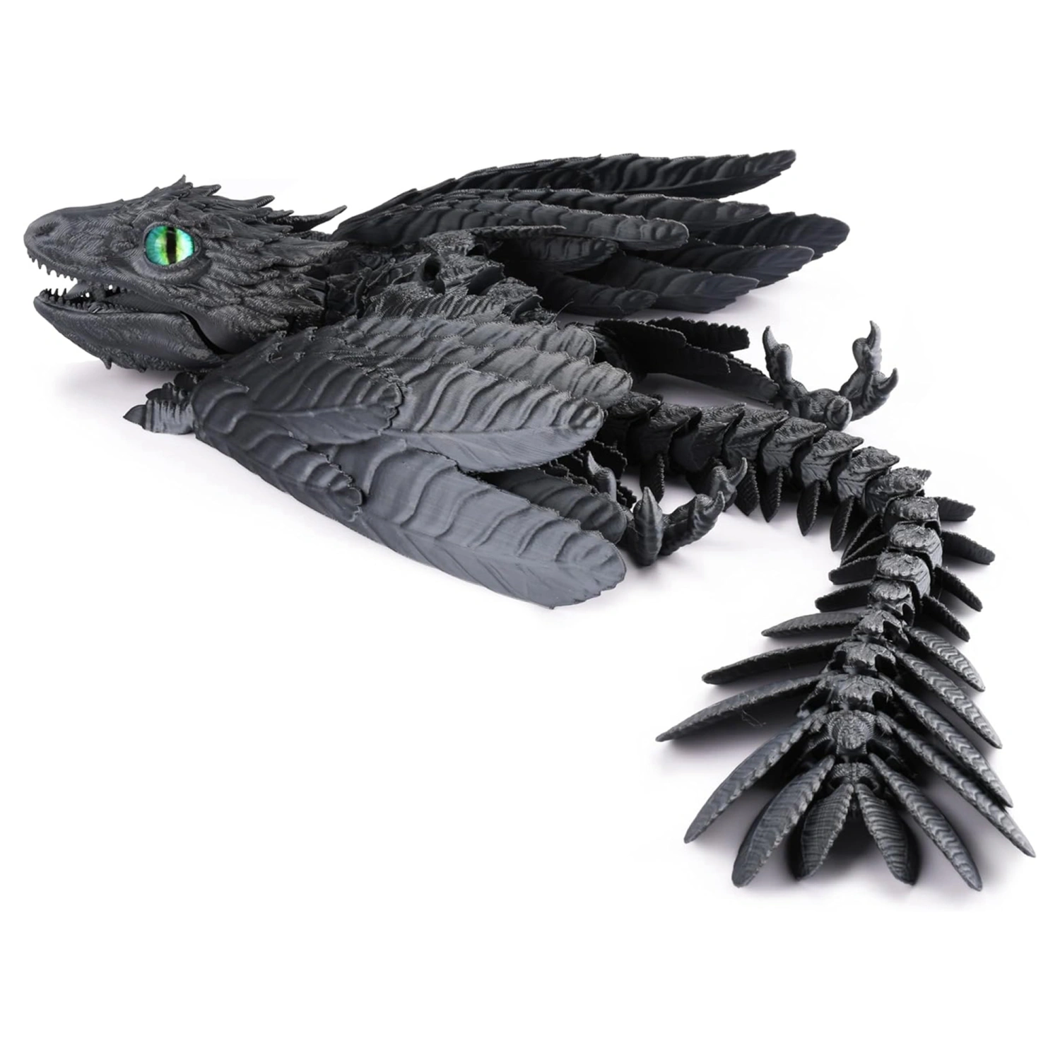 3D Printed Dragon with Wings, 3D Printed Animals Toy Home Decor