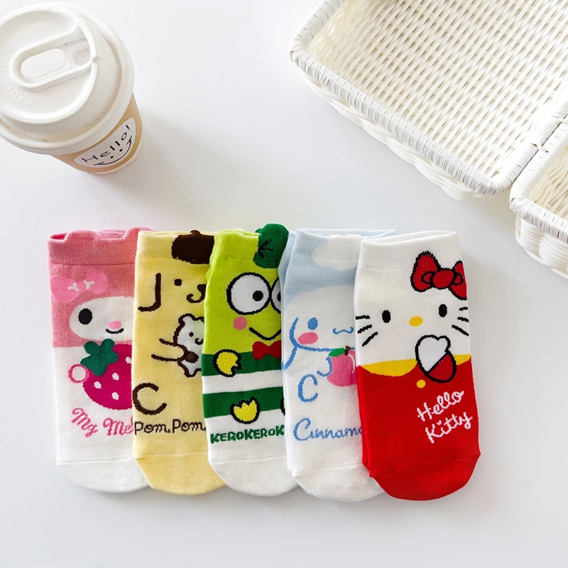 Women Low Cut Ankle Socks Cute Cartoon Animals Print Funny Socks