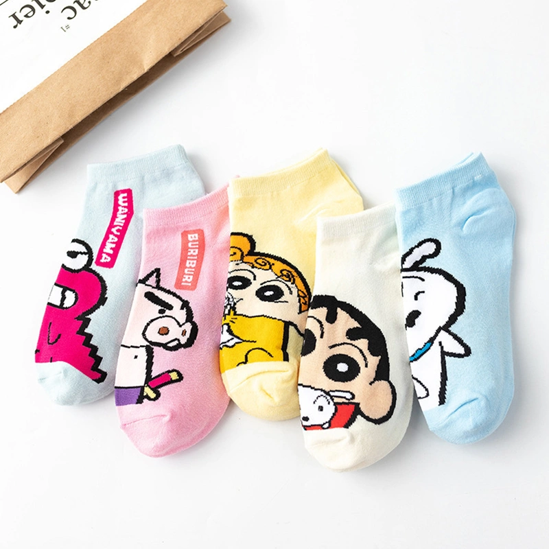 Women Low Cut Ankle Socks Cute Cartoon Print Funny Casual Socks