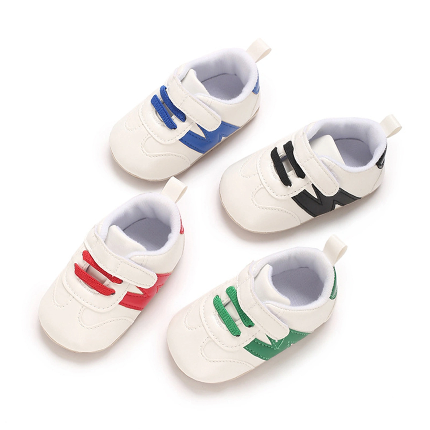 Baby Sneakers, Contrast Color Non-slip Flats First Walking Shoes