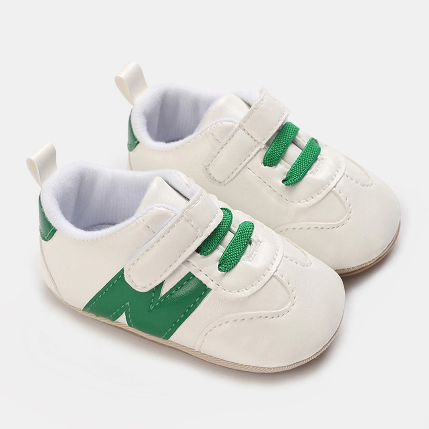 Baby Sneakers, Contrast Color Non-slip Flats First Walking Shoes