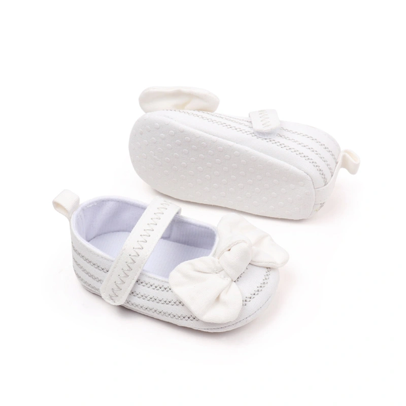 Baby Girl Bow Flats Infant Cloth Walker Crib Shoes for Party