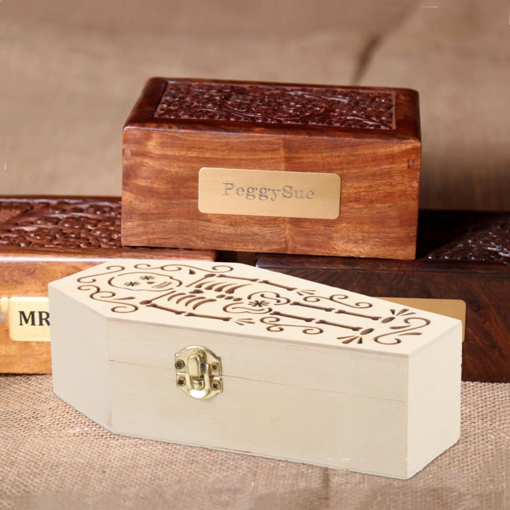 Wooden Pet Casket For Cremation Memorial Coffin