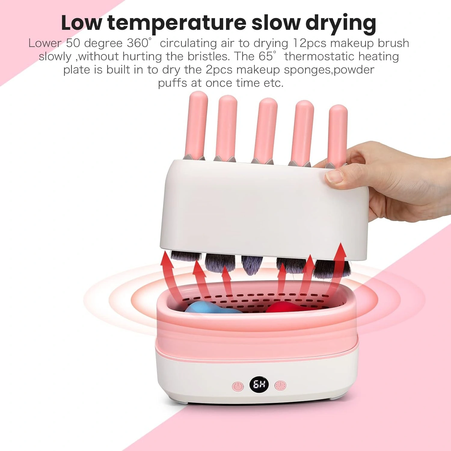 Multifunctional Makeup Brush Cleaning And Rapid Drying Device