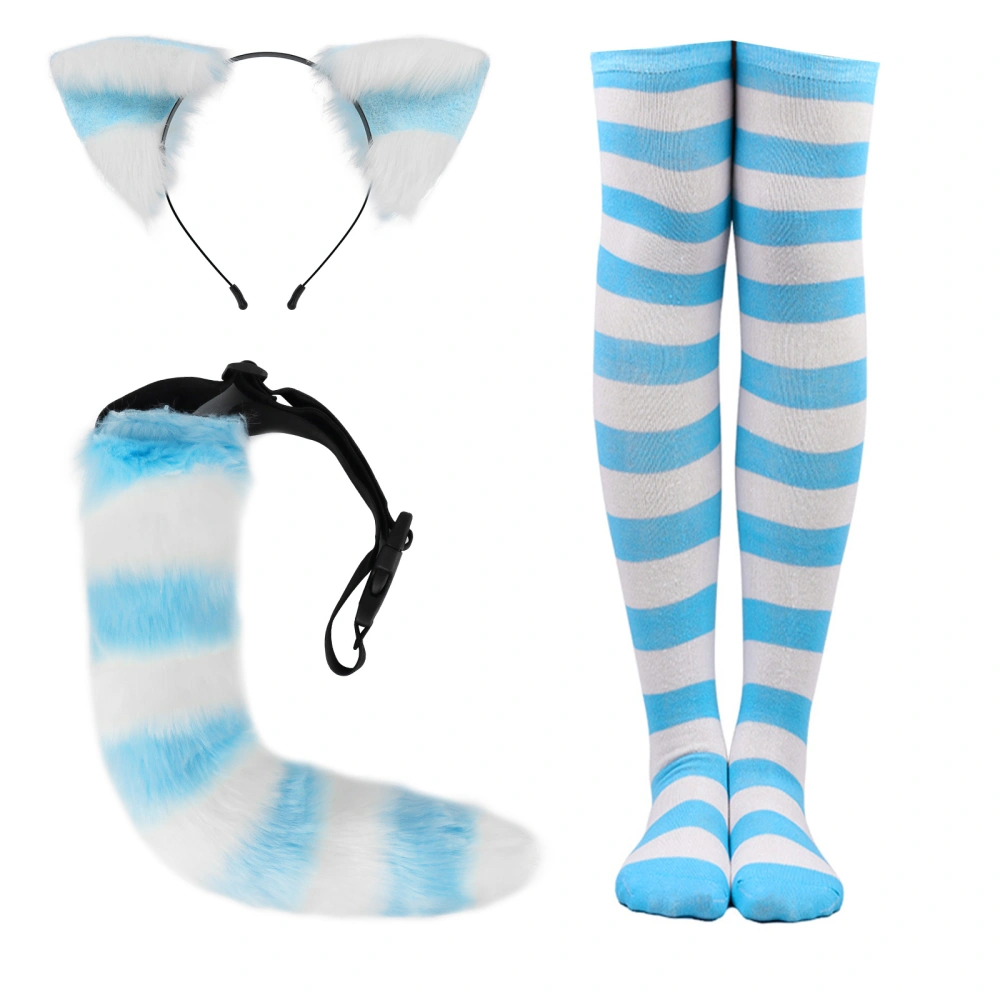 Cat Ears Headband, Tail and Thigh-High Stockings, Cat Costumes