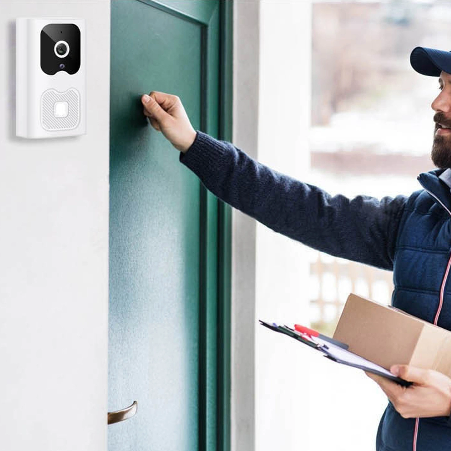 Wireless Video Doorbell Security Doorbell Cameras with Two-Way Calls