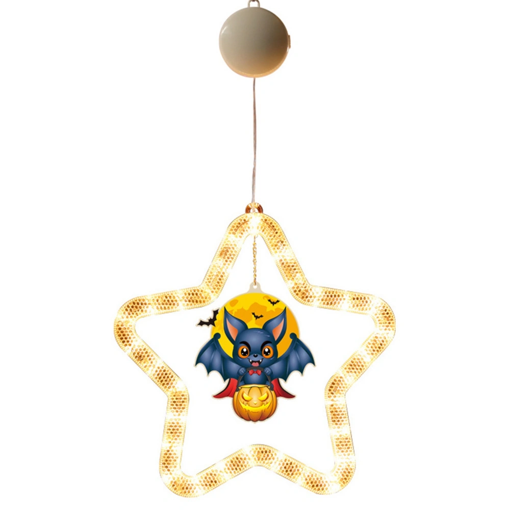 Halloween Window Lights Battery Operated Star Shaped Hanging Lights