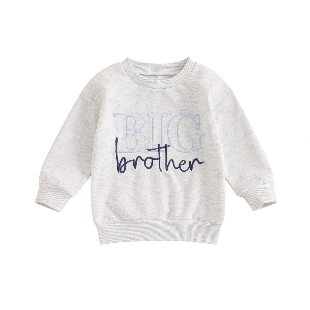 Toddler Girls Boys Sweatshirts Sister Brother Matching Clothes