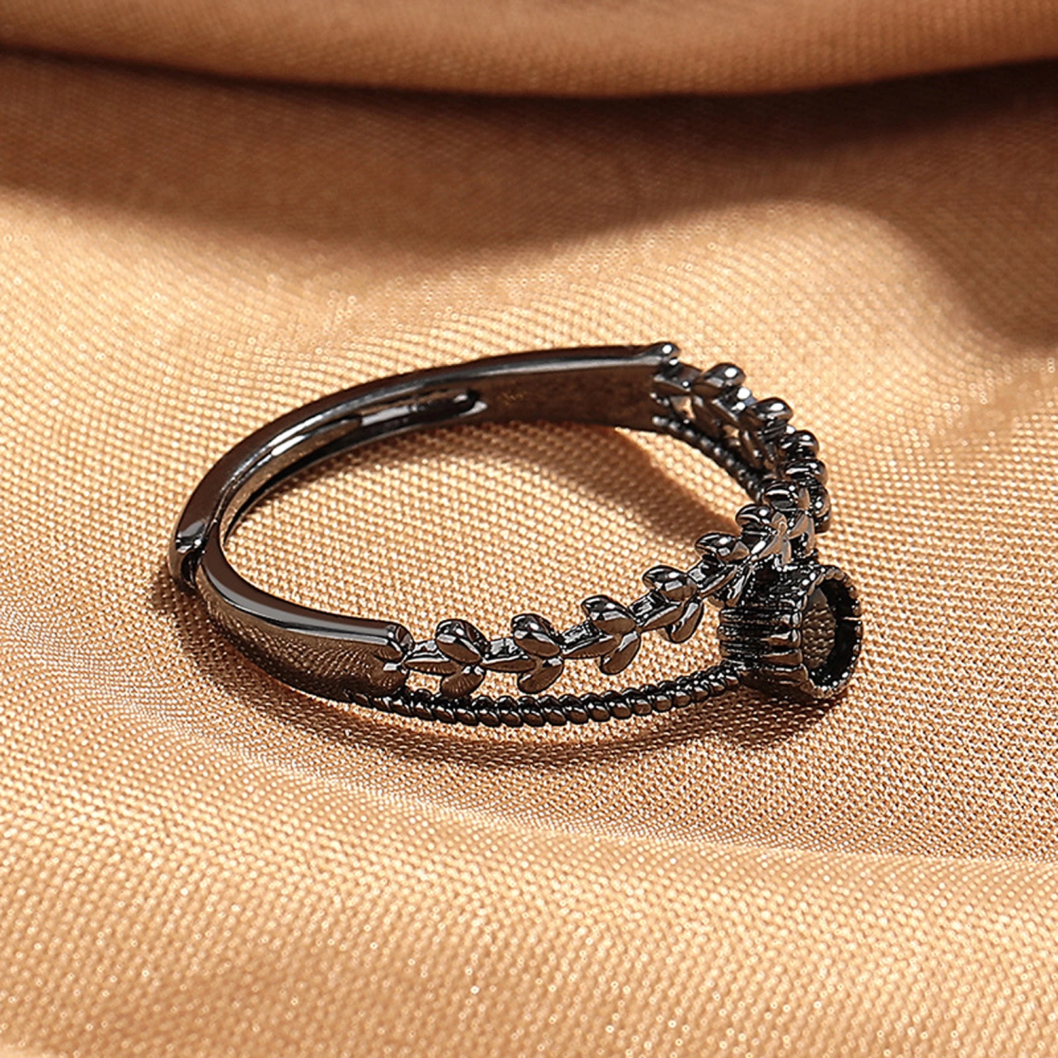 Women Ring, Dual Layer Adjustable Ring Wheat Jewelry Birthday Gift