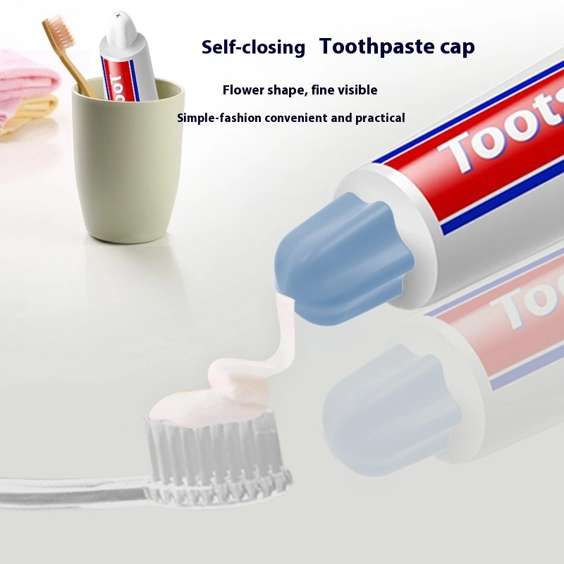 Flower Toothpaste Dispenser Dustproof Toothpaste Cap