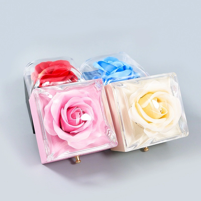 Jewelry Storage Rose Drawer Macaron Ring Necklace Packaging Box Jewelry Box