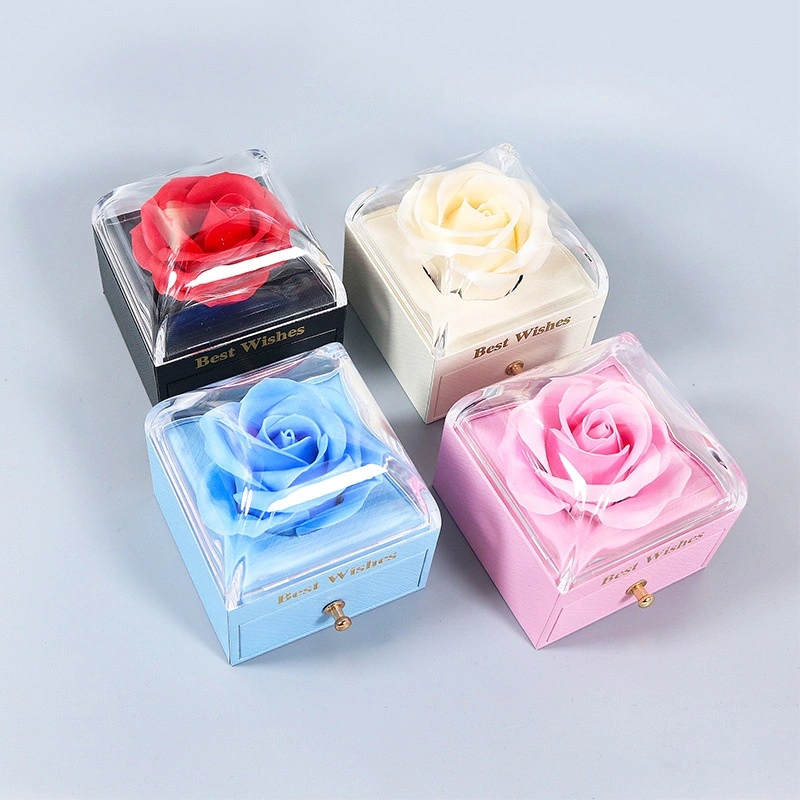 Jewelry Storage Rose Drawer Macaron Ring Necklace Packaging Box Jewelry Box