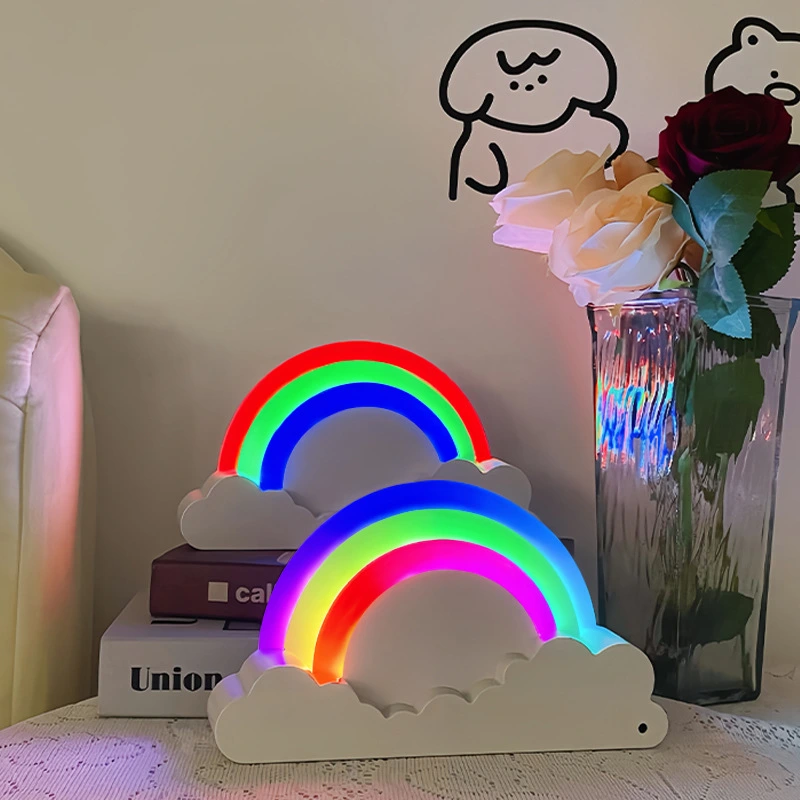 LED Rainbow Romantic Dream USB Rechargeable Desk Lamp