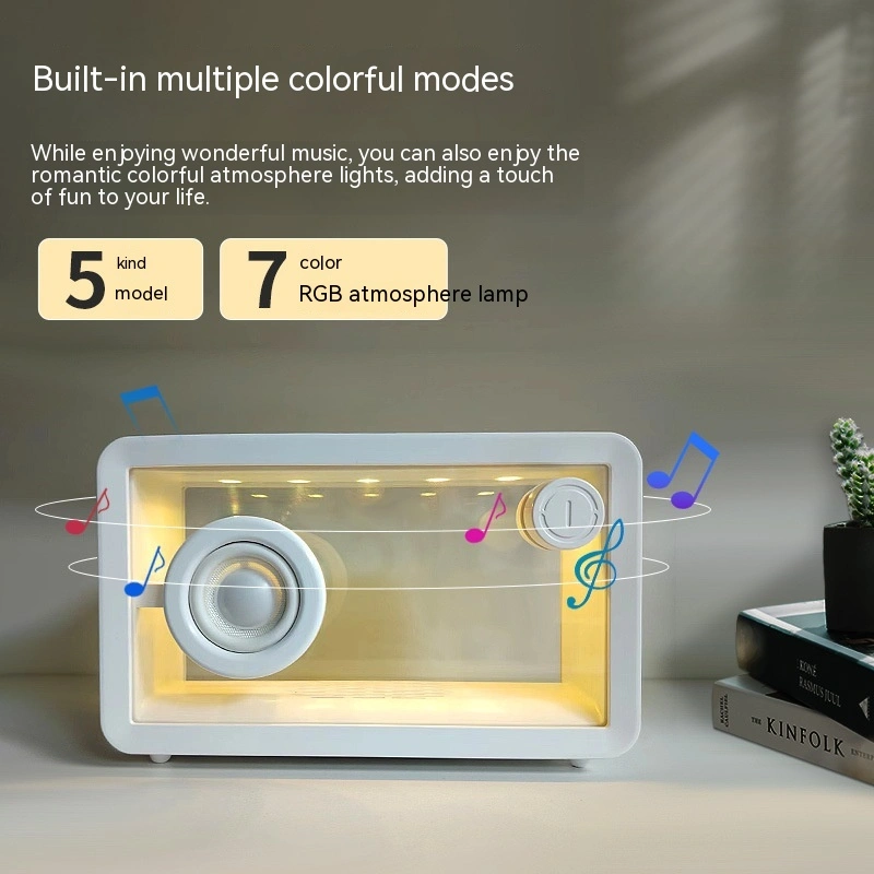 New Colorful Colorful Creative Bluetooth Speaker Transparent Glass