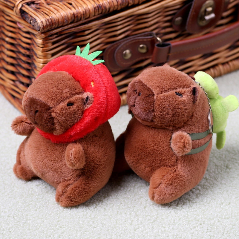 Capabala Pendant Water Guinea Pig Plush Toy Bag Pendant Key Ring Doll Ragdoll