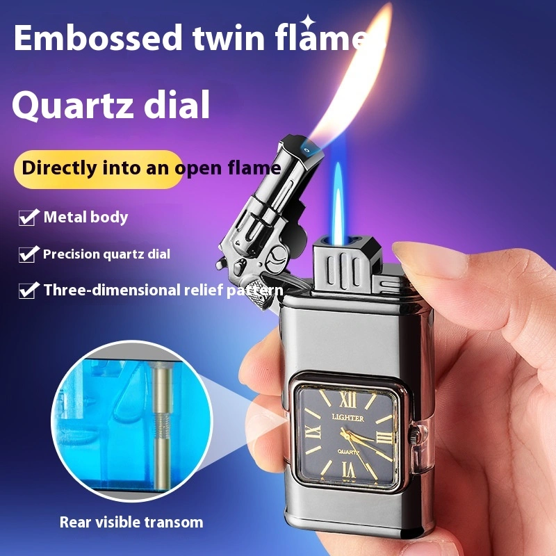 Relief Three-dimensional Pattern Double Fire Lighter Multifunctional