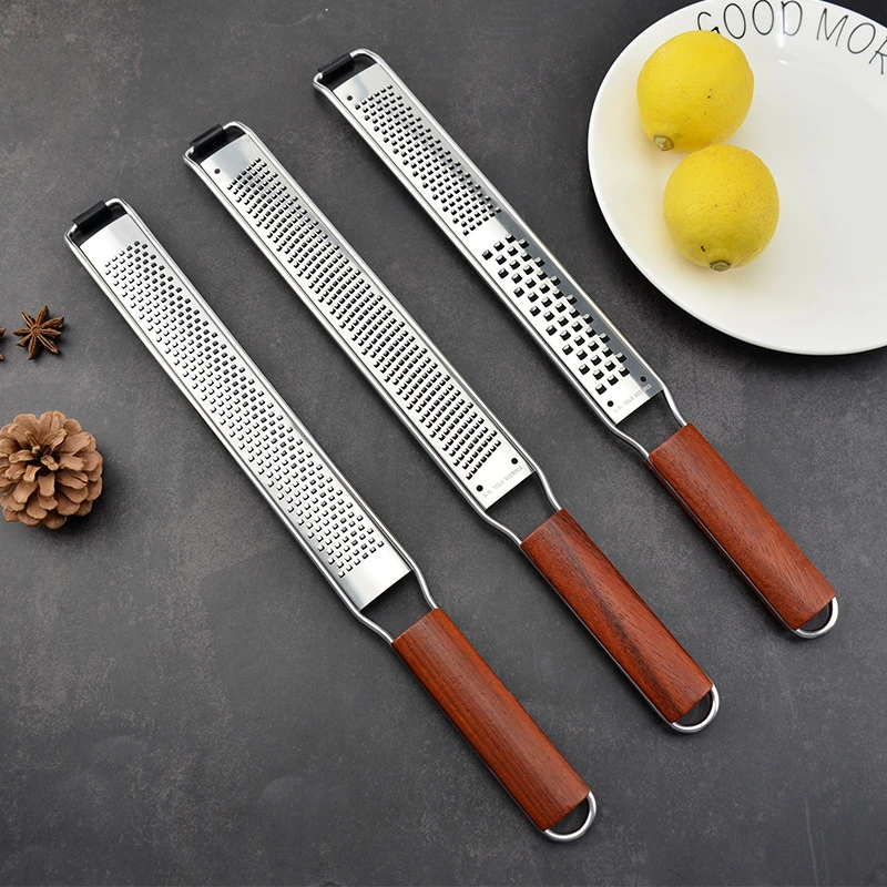 Wooden Handle Stainless Steel Cheese Grater