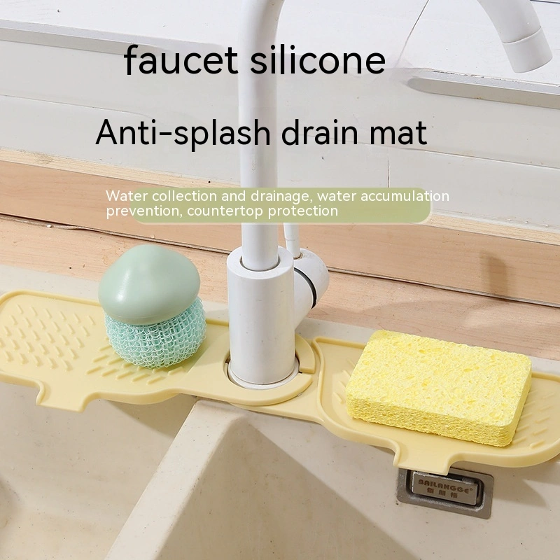 Silicone Draining Pad Kitchen Sink Sink Racks Hanging On A Faucet