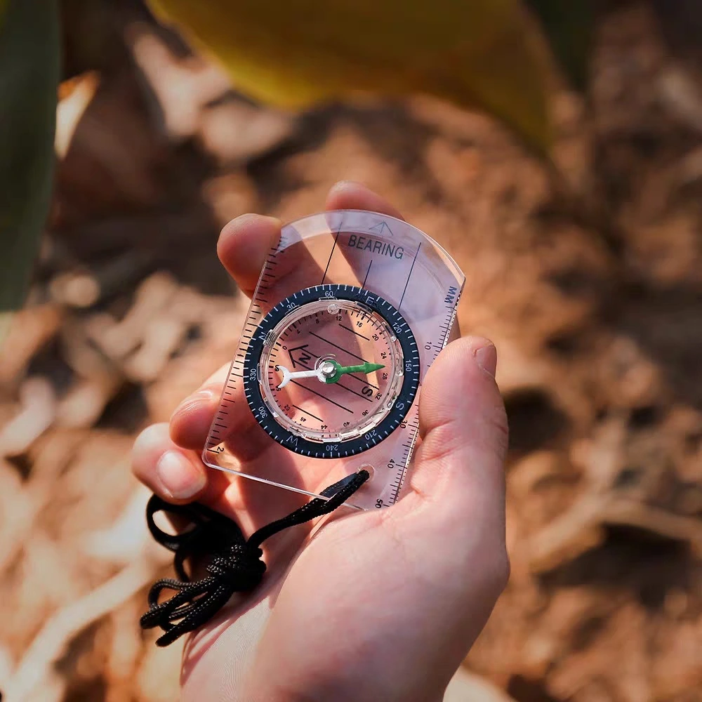 Outdoor Transparent Mini Acrylic Compass