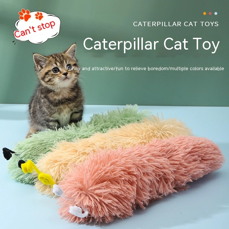 Caterpillar Ringing Paper Cat Toy Self-Hi Relieving Stuffy And Bite-resistant