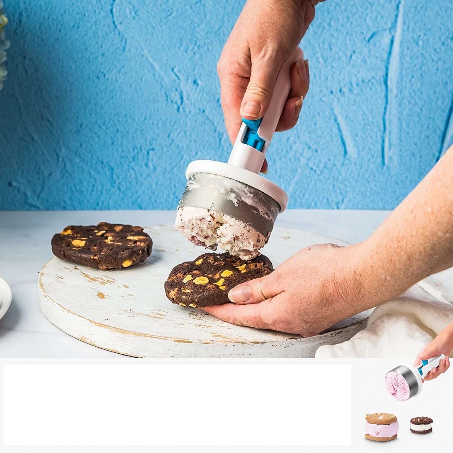 Ice-cream Spoon Maker Ice Cream Sandwich Rotating Spoon DIY Ice Cream Making