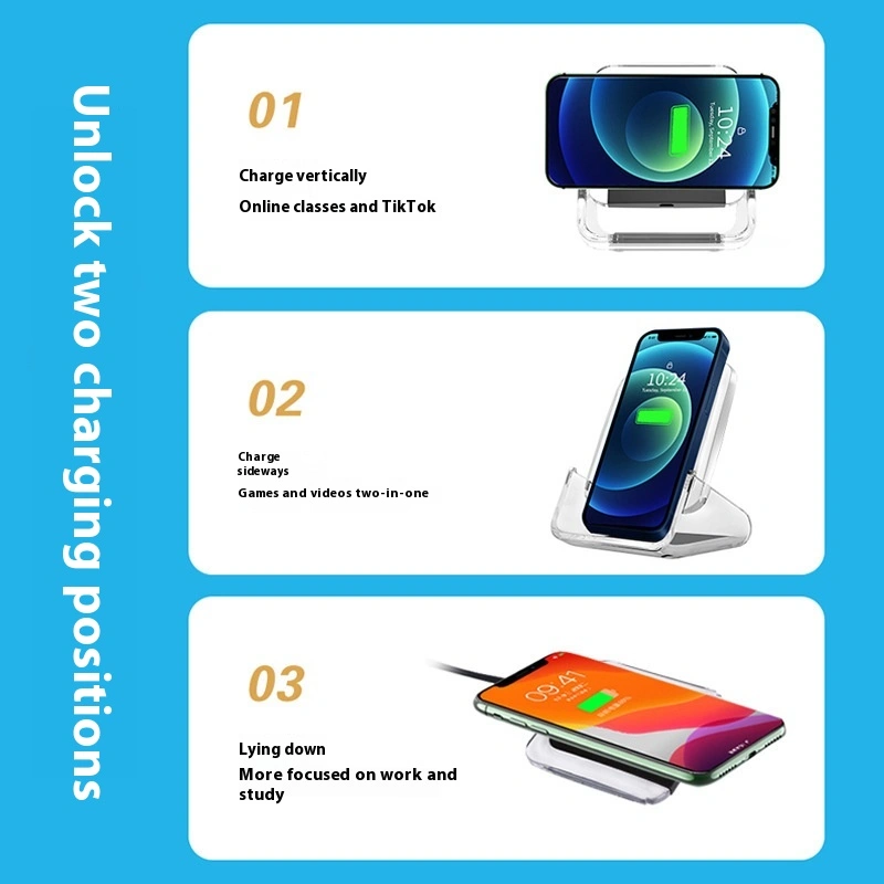 Wireless Charger Fast Charging Vertical Desktop Bracket