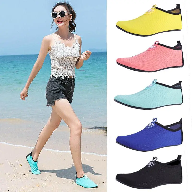 Thick Soft-soled Beach Shoes, Water Shoes, Snorkeling Shoes, Quick-drying Swimming Shoes, Diving Shoes for Men, Non-slip Upstream Shoes for Women, Rafting Shoes