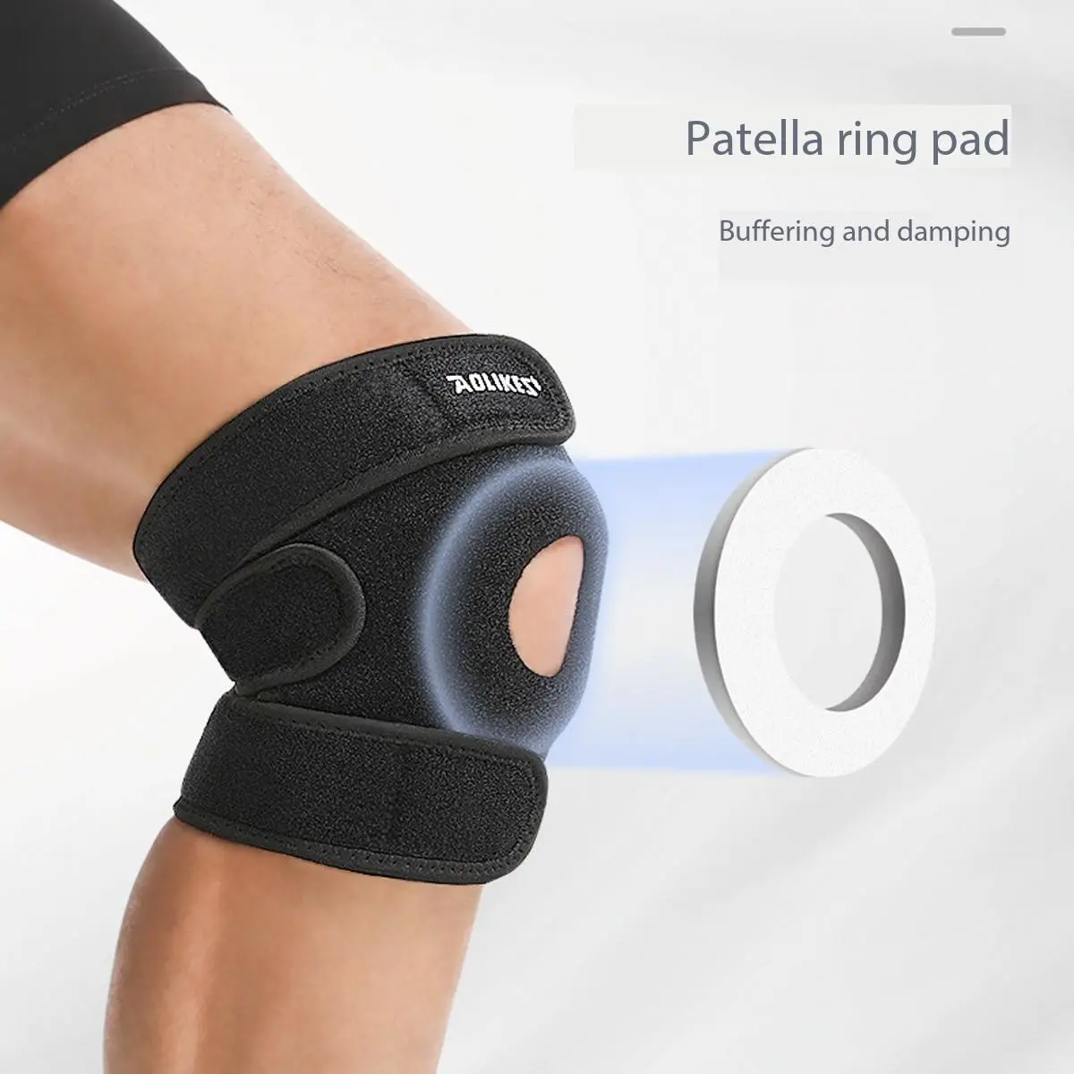 Sports Knee Brace, Mountaineering, Outdoor, Basketball, Football, Volleyball, Cycling, Hiking, Running, Workout Protective Breathable Knee Pad, Lightweight Knee Pad