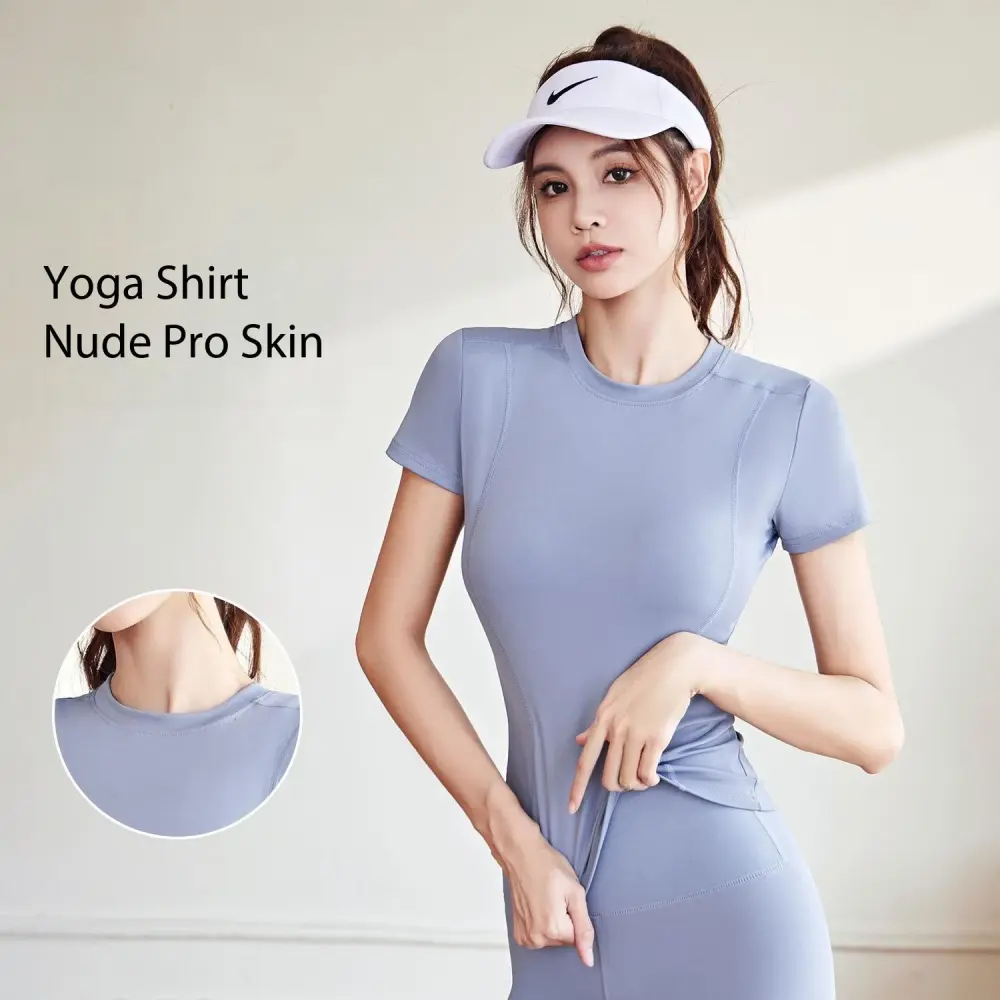 Women's Sports Short Sleeve T-shirts, Tight Yoga T-shirts, Running, Fitness, Workout, Dancing, Training, Cycling, Outdoor T-shirt Tops