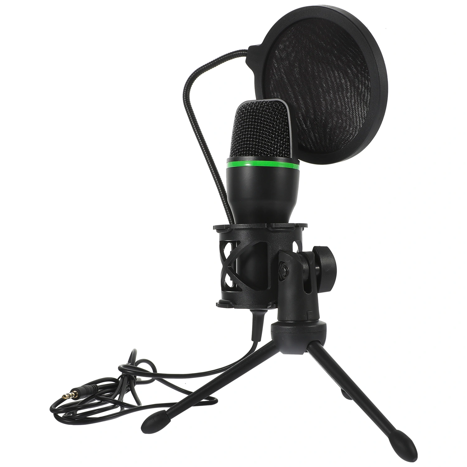 1 Set Condenser Mic Gaming Microphone Computer Noise Reduction Microphone (Black)
