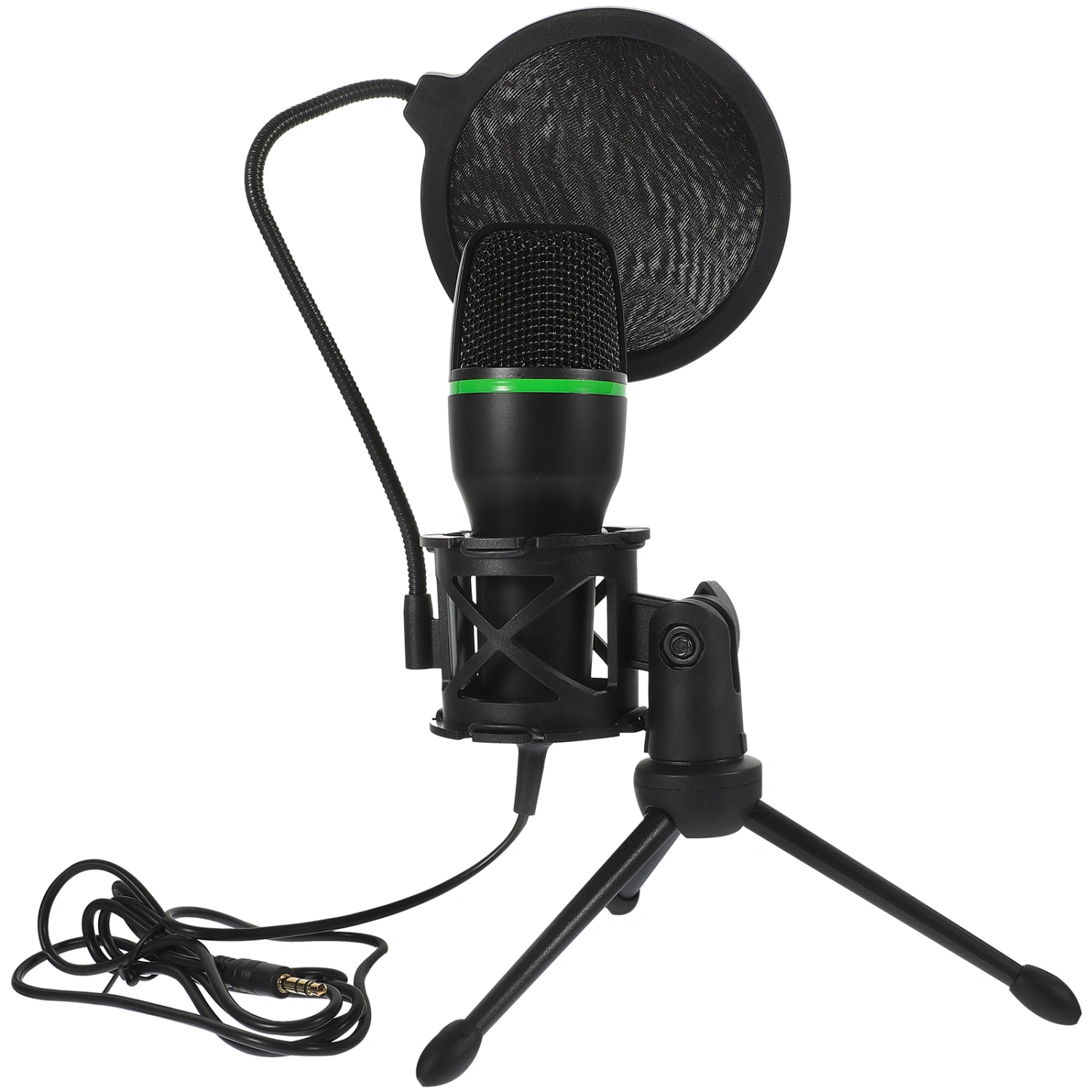 1 Set Condenser Mic Gaming Microphone Computer Noise Reduction Microphone (Black)