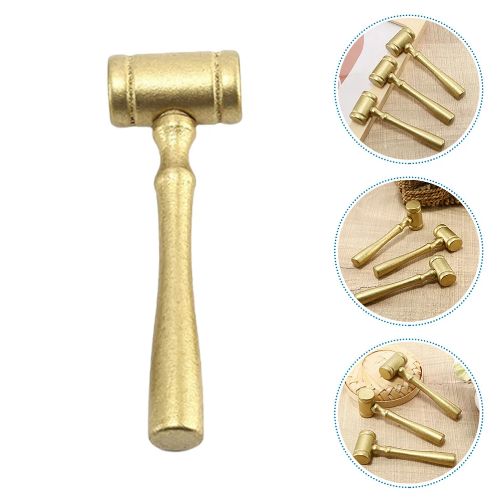 4pcs Wooden Small Gavel Party Costume Hammer  Judge Wooden Gavel Plaything for Kid