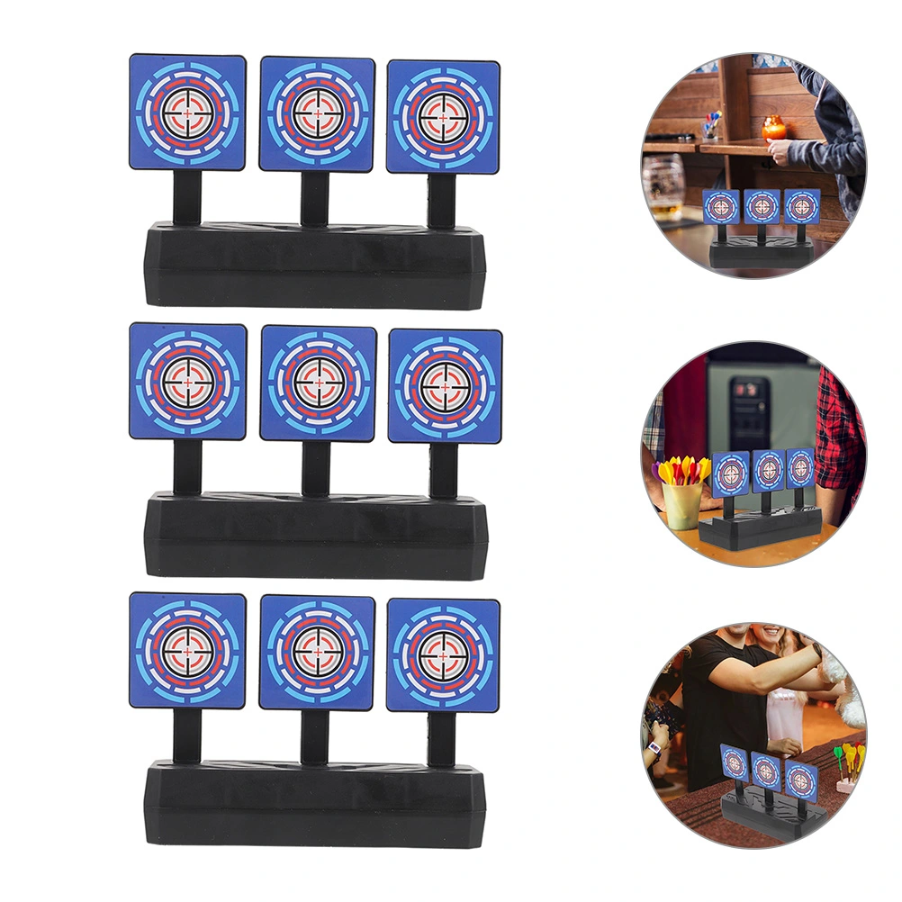 3Pcs Auto Resetting Target Training Use Target Competition Training Target Stands